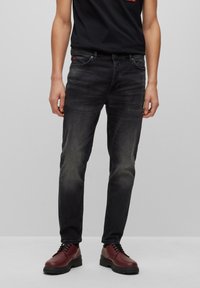 HUGO - Jeans Tapered Fit - charcoal Miniatyrbilde 1