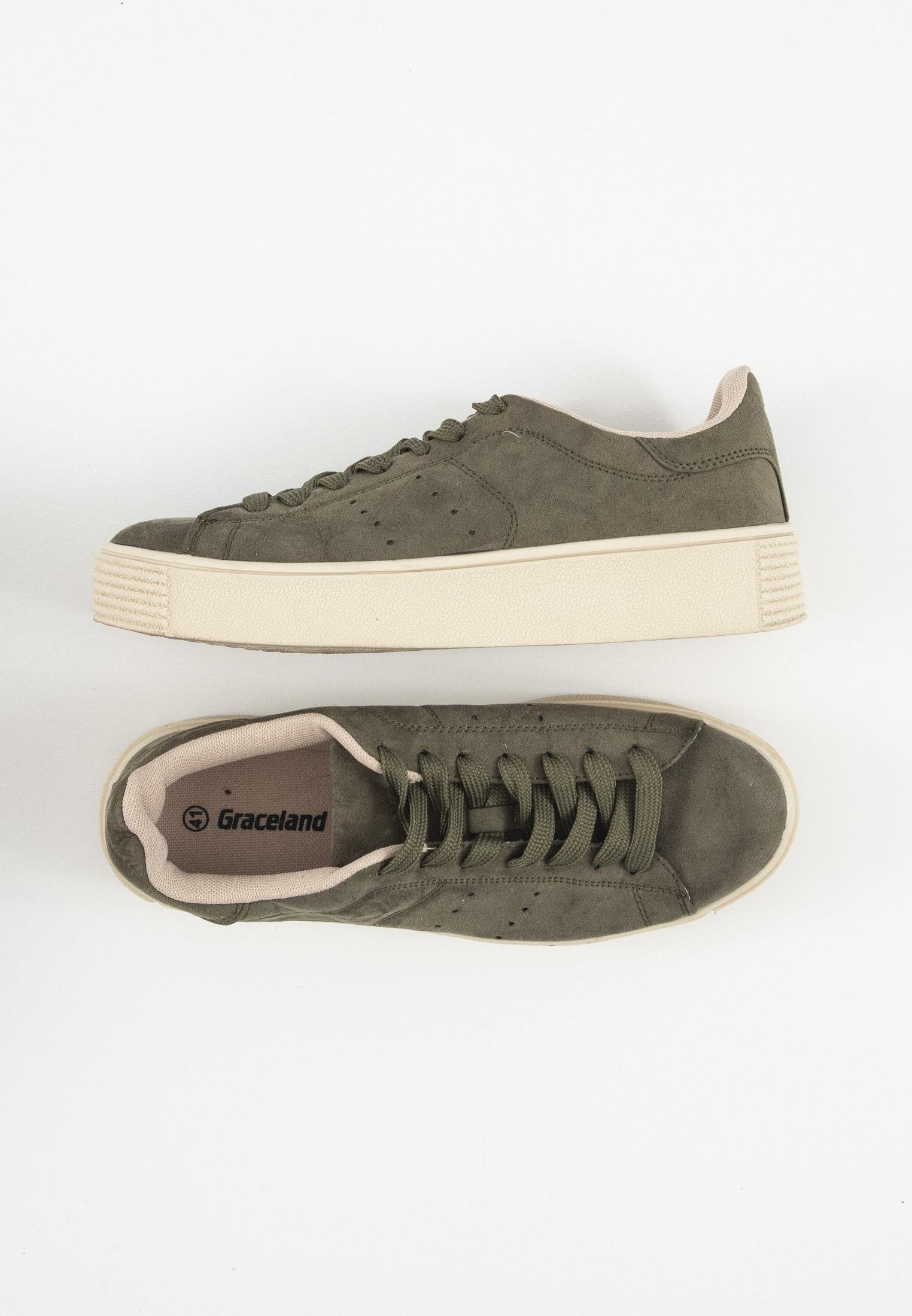 Ice/White frisse sneaker voor dames van Paul Green