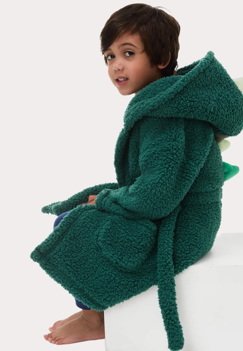 green emerald velvet dress 2t Extra Long Tall Fleece Dressing Gown Housecoat (bottle green) | Tall  Mens Clothing main image 0