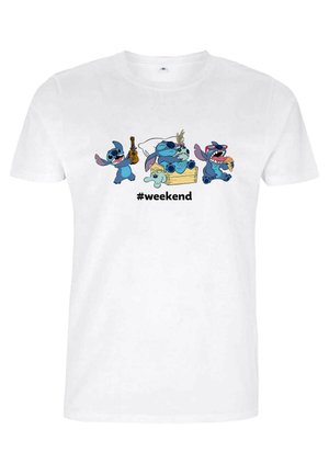 Disney LILO STITCH STITCH WEEKEND - Print T-shirt - white