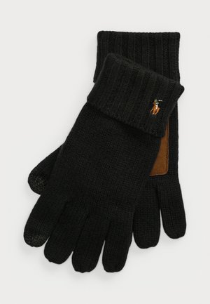 MERINO WOOL TOUCH SCREEN GLOVES UNISEX - Gloves - black