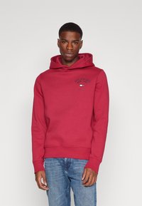 Tommy Hilfiger ARCHED VARSITY HOODY - Felpa - royal berry