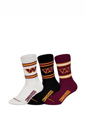 WASHINGTON COMMANDERS 3-PACK - Socken - bur/wht/blk