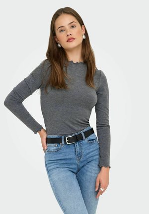 ONLGLAMOUR  - Long sleeved top - dark grey melange