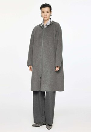 ELEGANTER MIT KAPUZE UND REISSVERSCHLUSS –  MINIMALISTISCHES DESIGN - Klassischer Mantel - grey
