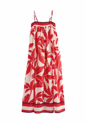REGULAR FIT - Maksi garuma kleita - red white