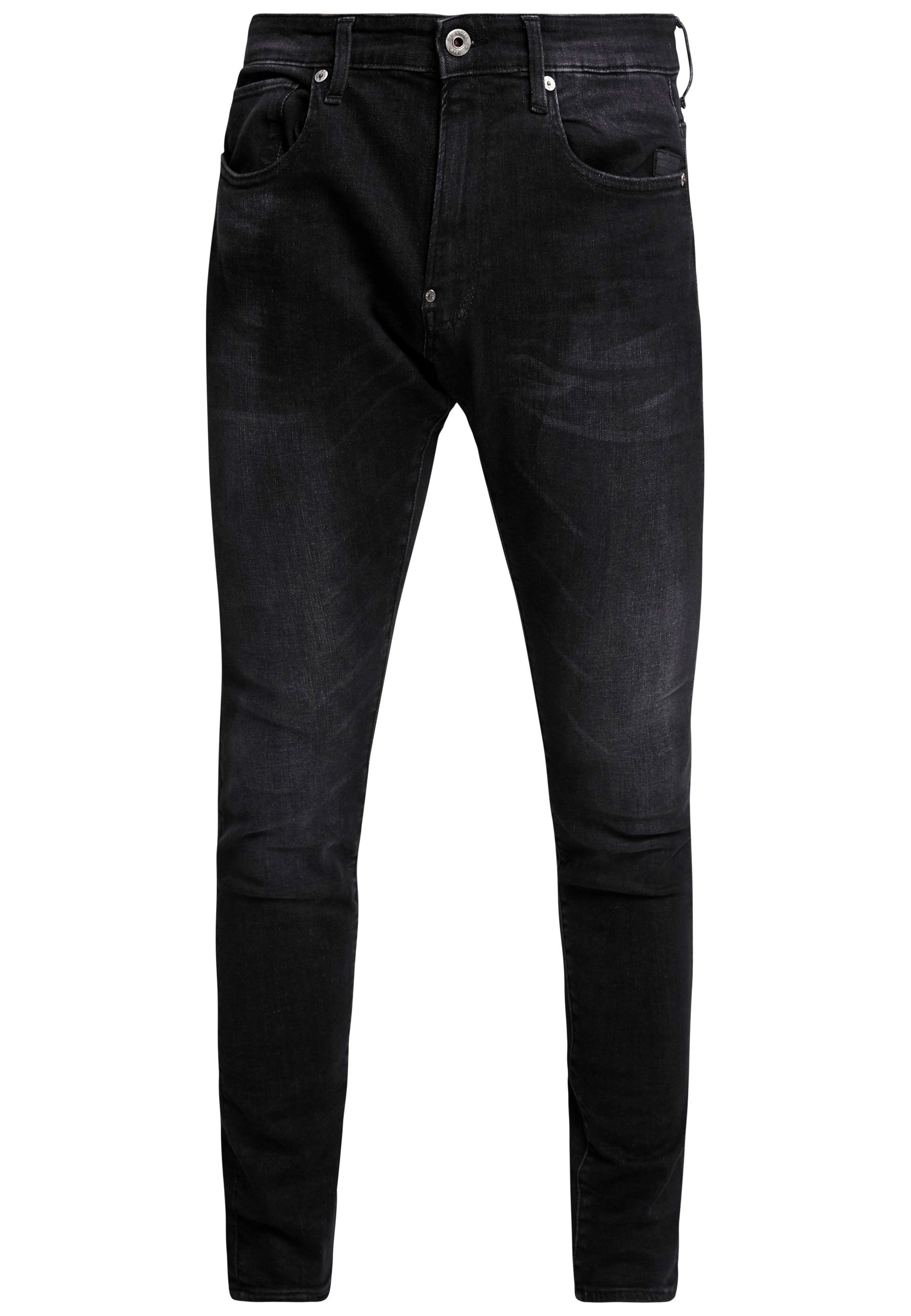 G-Star REVEND SKINNY - Prigludę džinsai - black denim/juodų džinsų - Zalando .lt
