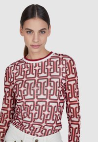 Marc Aurel Langarmshirt - milk melange varied