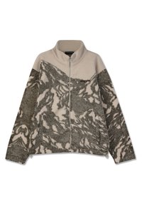 DINAN JACKET - Fleecejacka - cozy beige/walnut brown