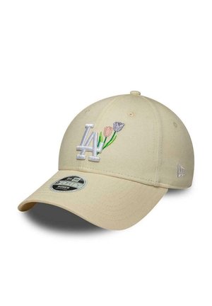 New Era, LOS ANGELES DODGERS FLOWER ICON 9FORTY ADJUSTABLE NEW ERA CAP BEIGE - Casquette - beige