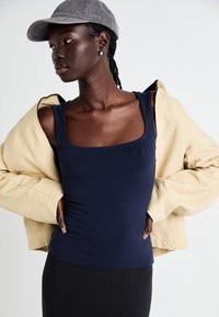 Weekday ANTONIA SQUARE NECK - Top - dark blue