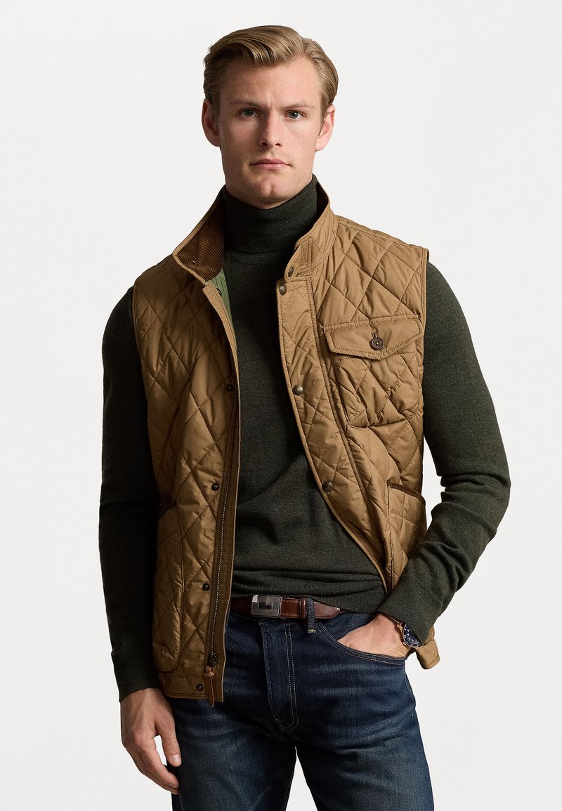 Polo Ralph Lauren - THE BEATON QUILTED UTILITY GILET - Vest - honey brown, Forstørre