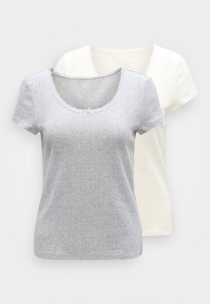 2 PACK - Haut de pyjama - grey melange