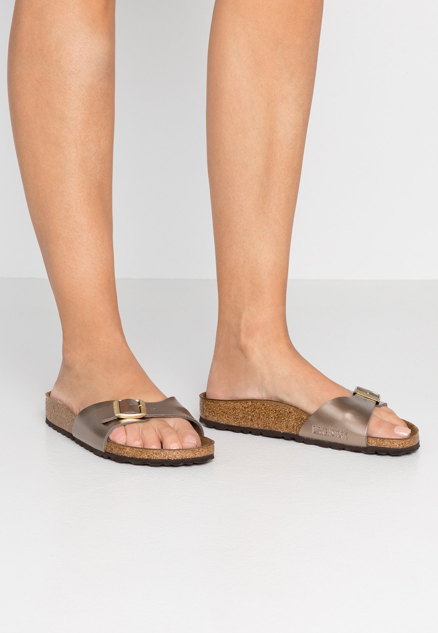 birkenstock electric metallic taupe