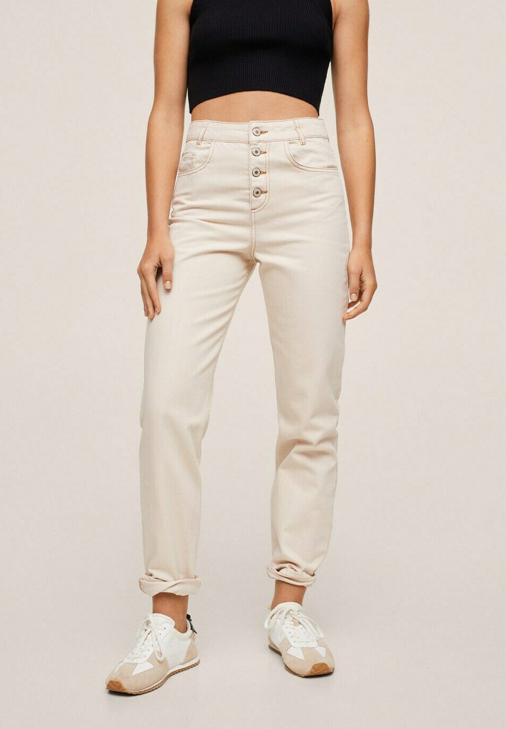 Mango CELIA - Jeans slim fit - ecru/avorio - Zalando.it