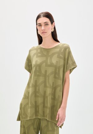 Camiseta estampada - khaki