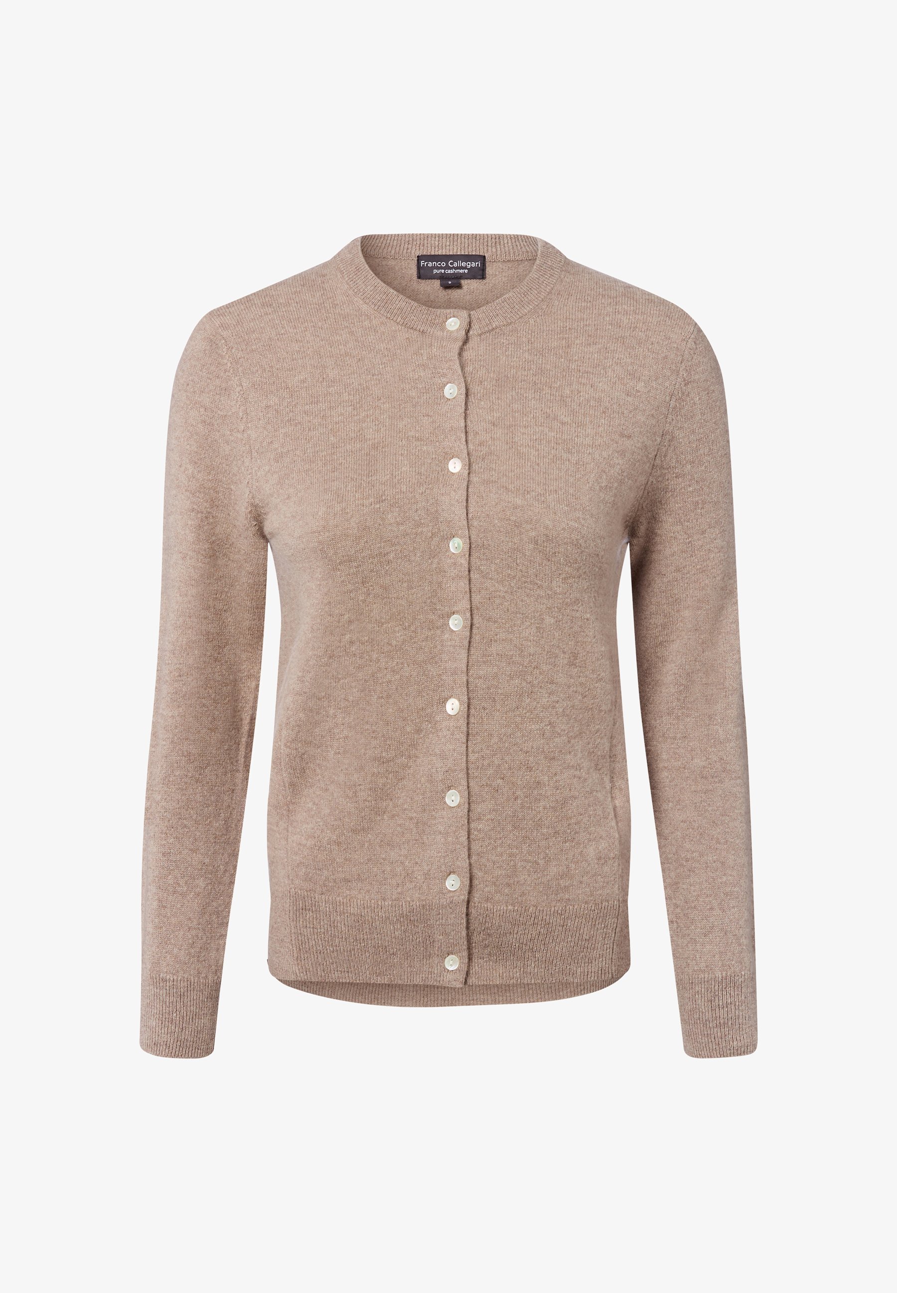 Franco Callegari Strickjacke melange/beige1