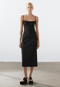 Massimo Dutti - STRAPPY MIDI  - Cocktail dress / Party dress - black Thumbnail Image 1