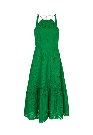 Morgan, MORGAN MORGAN LONG DRESS WITH BRODERIE ANGLAISE - Freizeitkleid - vert prairie