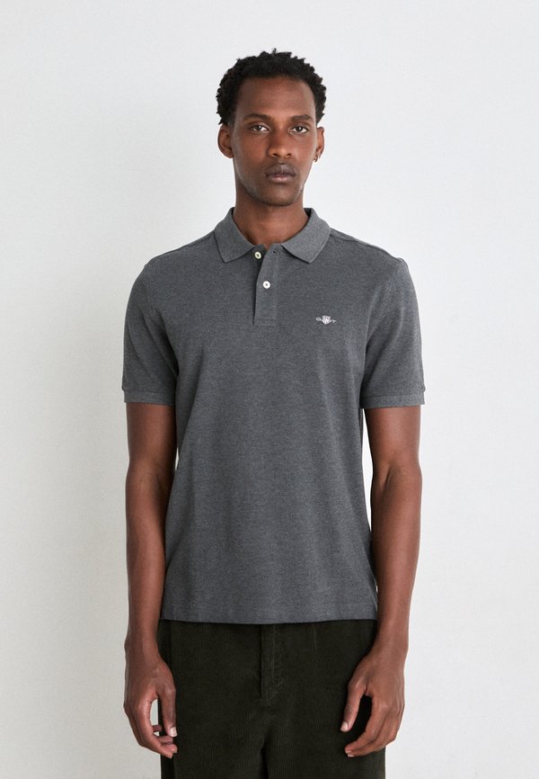 ARCHIVE SHIELD - Polo shirt - antracit melange