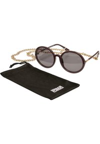 Urban Classics - UNISEX ACCESSOIRES CANNES WITH CHAIN - Ochelari de soare - cherry Imagine miniatură 1