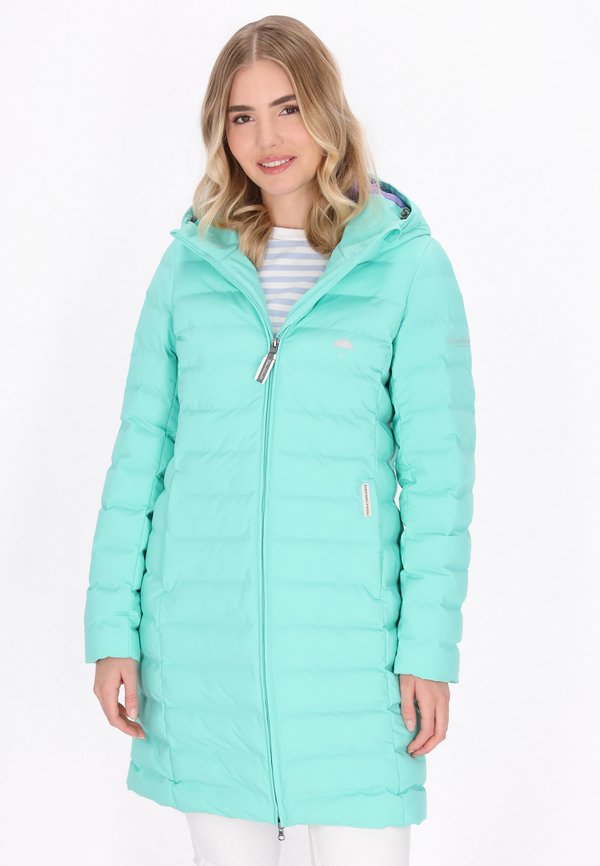 Wintermantel - turquoise