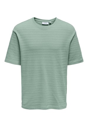 Only & Sons KURZARM - T-Shirt print - hellgrün