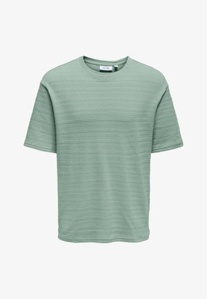 Only & Sons KURZARM - T-Shirt print - hellgrün