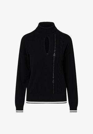 LIU JO, LIU JO TURTLENECK SWEATER WITH CUT-OUT - Πουλόβερ - a