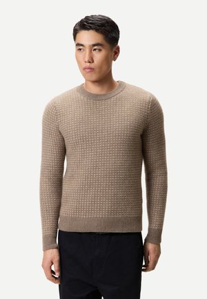Strickpullover - taupe