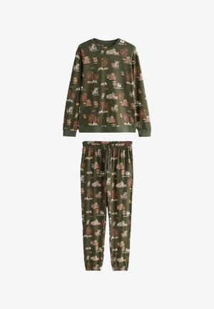 Next, HALLOWEEN FAMILY MATCHING JERSEY PYJAMAS SET - Pidžaamakomplekt - khaki green