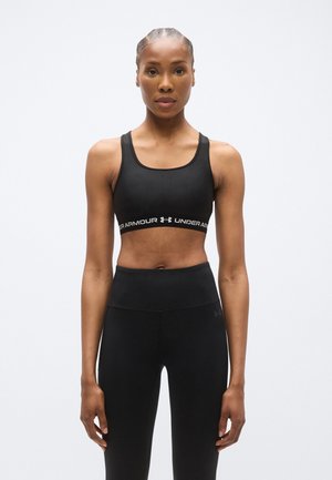 CROSSBACK MID BRA - Sujetadores deportivos con sujeción media - ultimate black/white