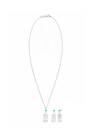 DREAMCATCHER FEATHER BOHO - Øreringe - silberfarben