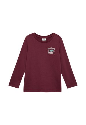 Langarmshirt - bordeaux