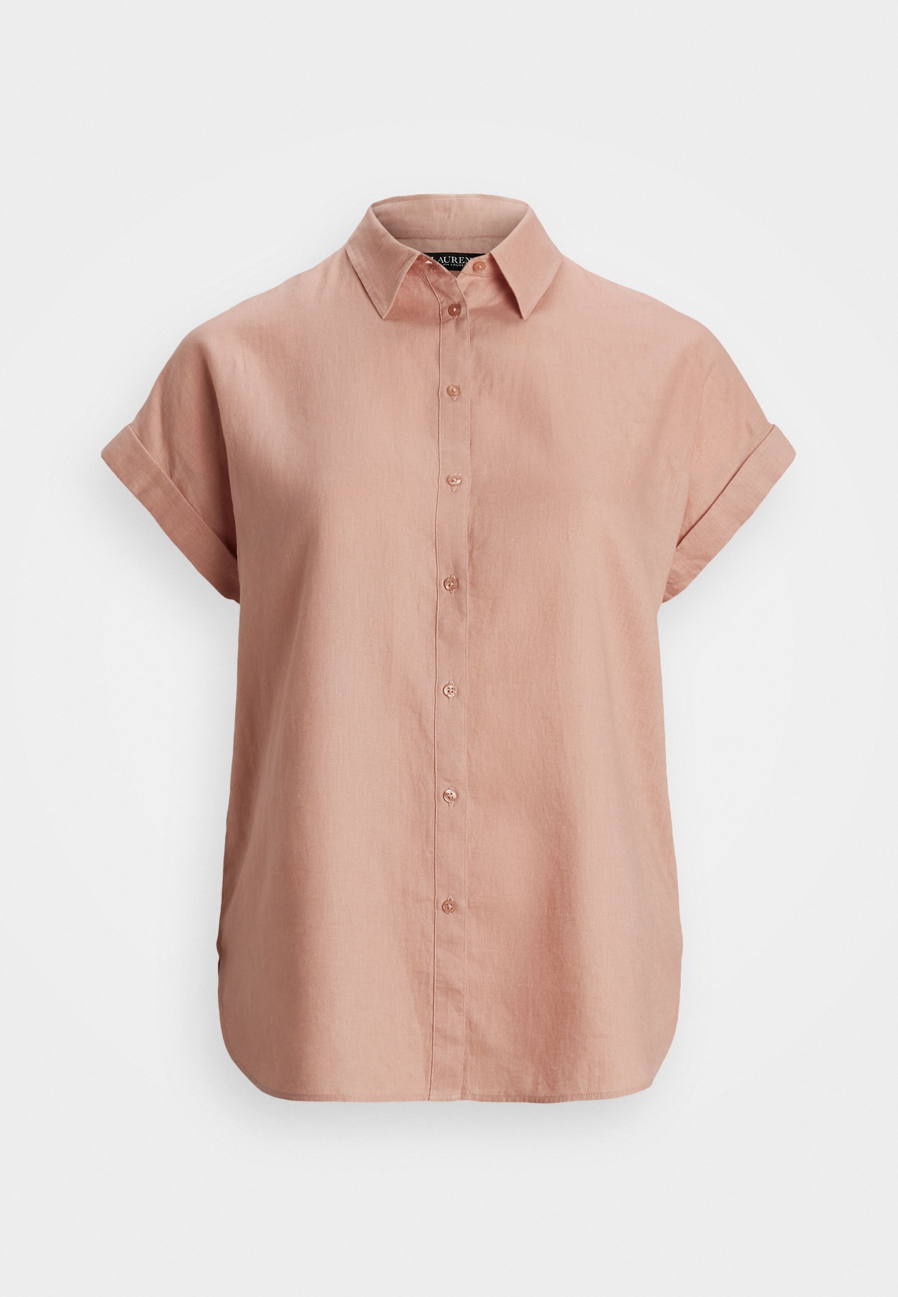 売れ筋商品|||ラルフローレン カットソー トップス レディース 100% Linen Shirt, PXS-3X Sunrise Blush Lauren Ralph Lauren Woman TISSUE LINEN SHORT SLEEVE SHIRT