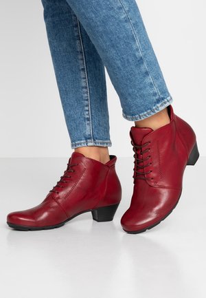 Kotníková obuv - dark red