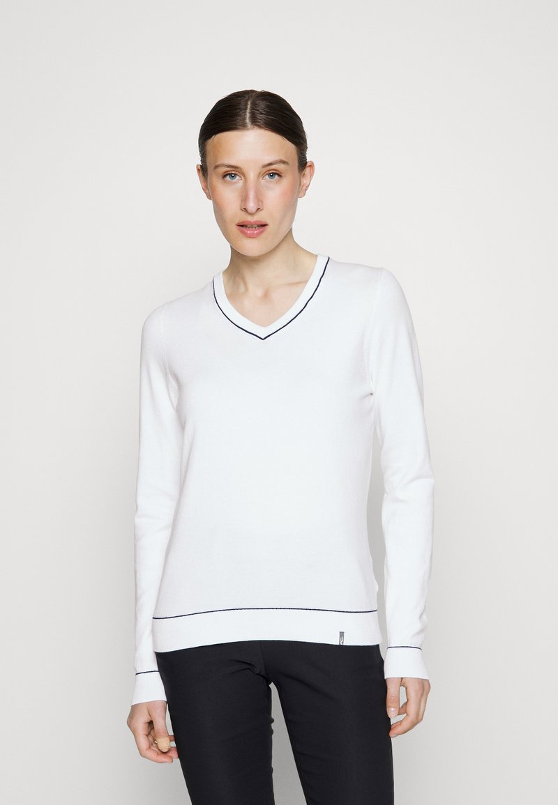 Kjus WOMEN KICKI V NECK Jumper white Zalando.ie
