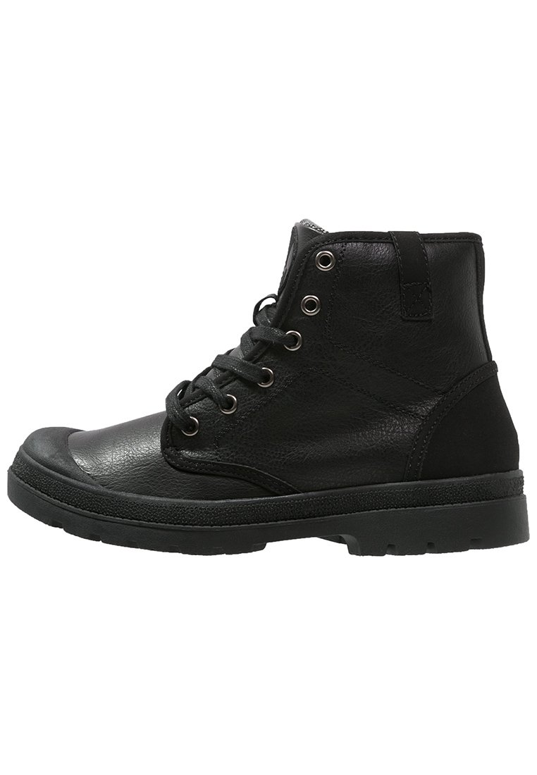 YOURTURN Botines con cordones - black