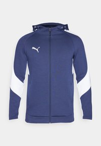 HOODED JACKET - Zip-up sweatshirt - navy/silver/white