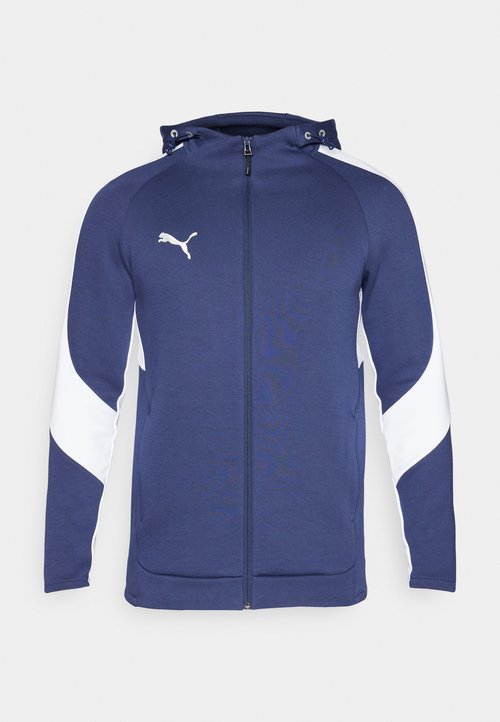 PUMA HOODED JACKET - Zip-up sweatshirt - navy/silver/white — photo 5