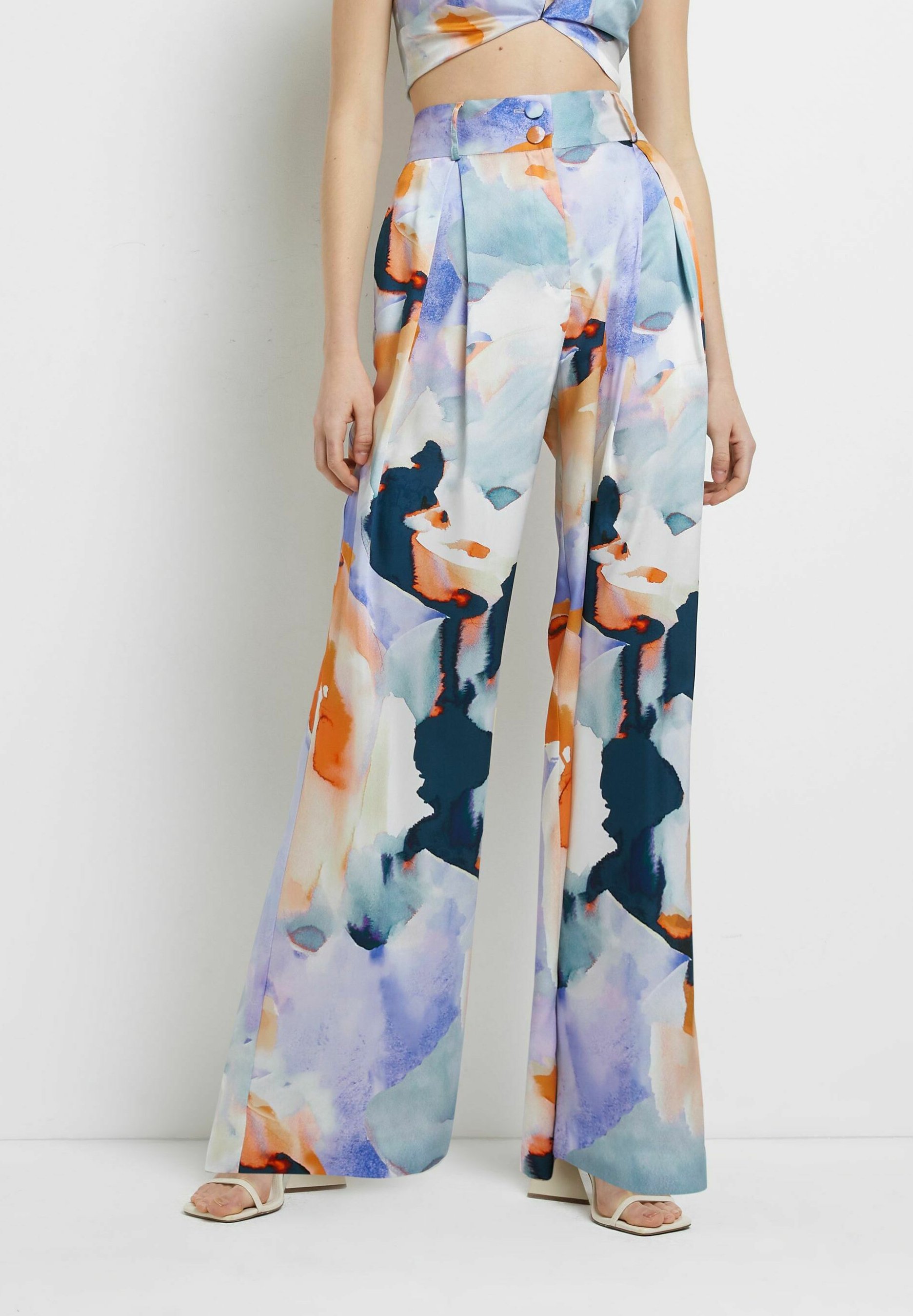 River Island Trousers - blue light/blue 