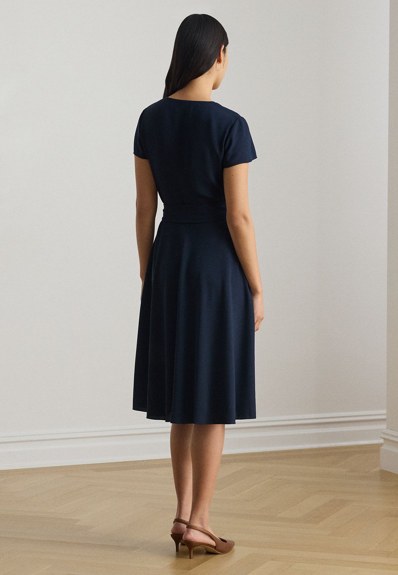 Lauren Ralph Lauren BELTED VELVET SURPLICE DRESS - Day dress
