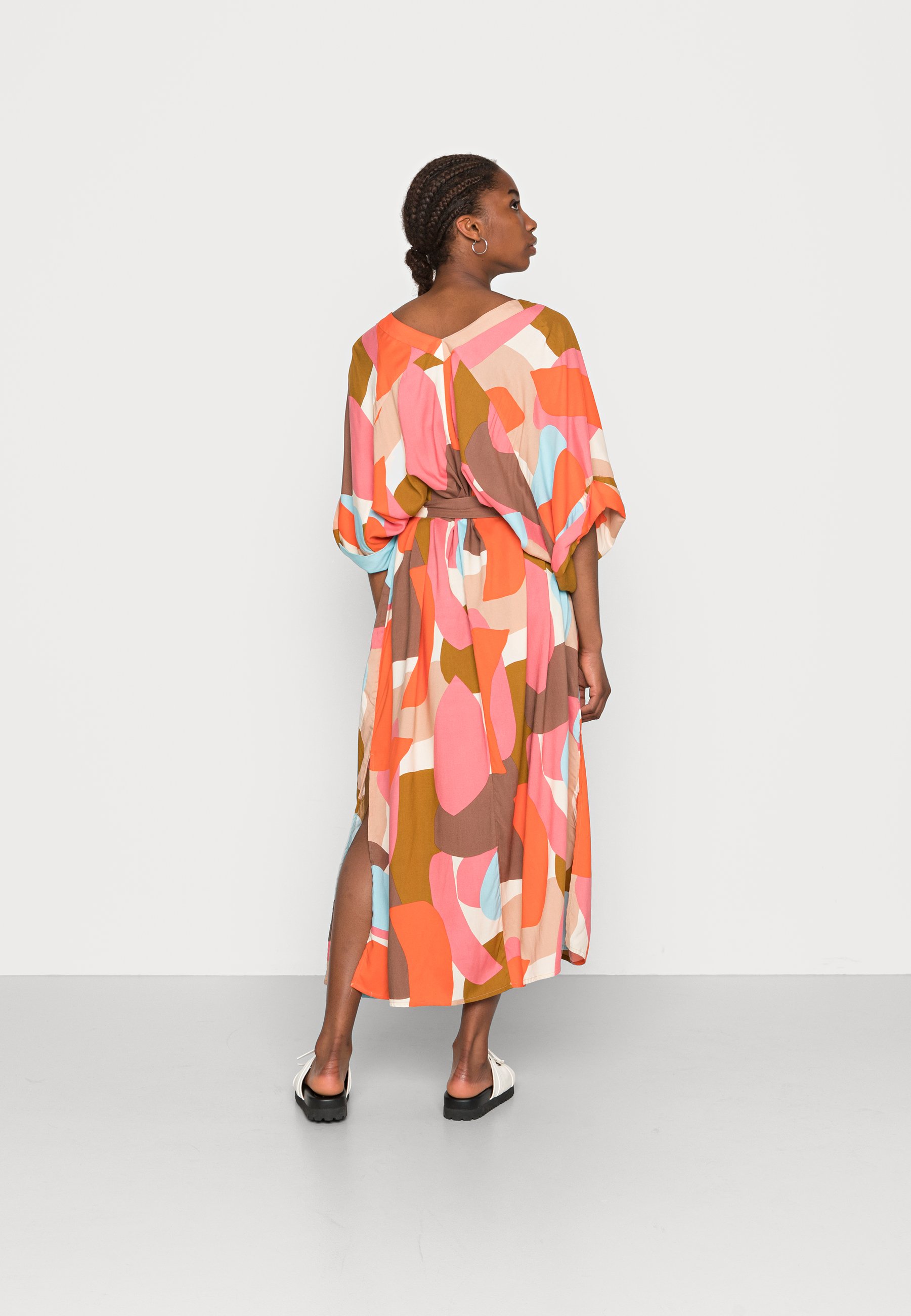 Monki Day dress - brown/multi-coloured 