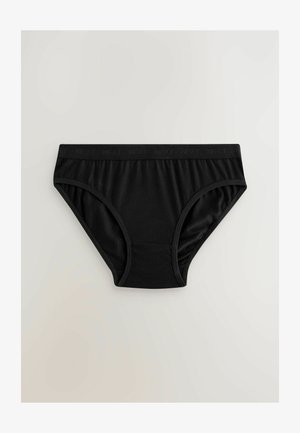 Zwarte katoenen brief met een zachte tailleband met het reliëf "NEXT" logo, een gladde textuur en een klassieke hipsterstijl.