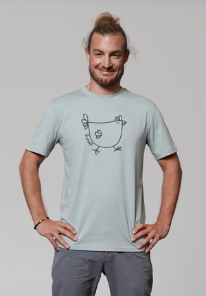 watapparel LE POULET - DAS HUHN - T-Shirt print - aloe