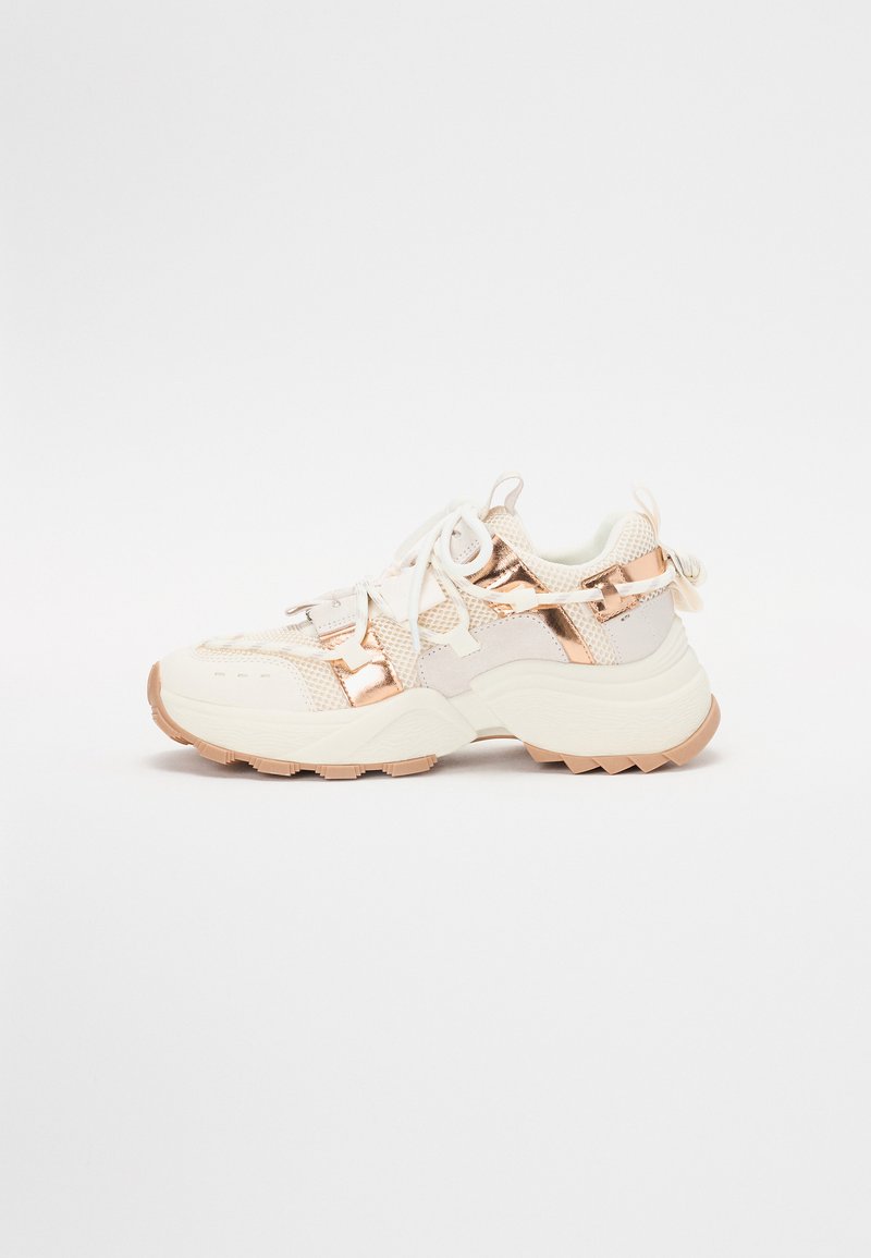 Steve Madden - TAZMANIA - Trainers - silver/gold cream, Enlarge
