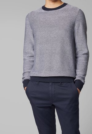 Stickad tröja - dark blue