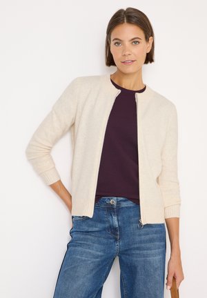 COSY MIT ZIPPER - Gilet - beige