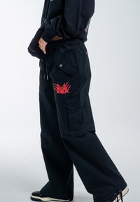 Ed Hardy DRAG-FLAME  - Cargo trousers - black