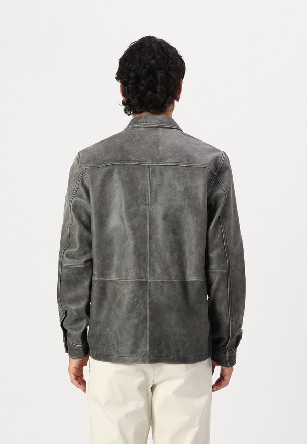 RUFFO OVERSHIRT - Leather jacket2